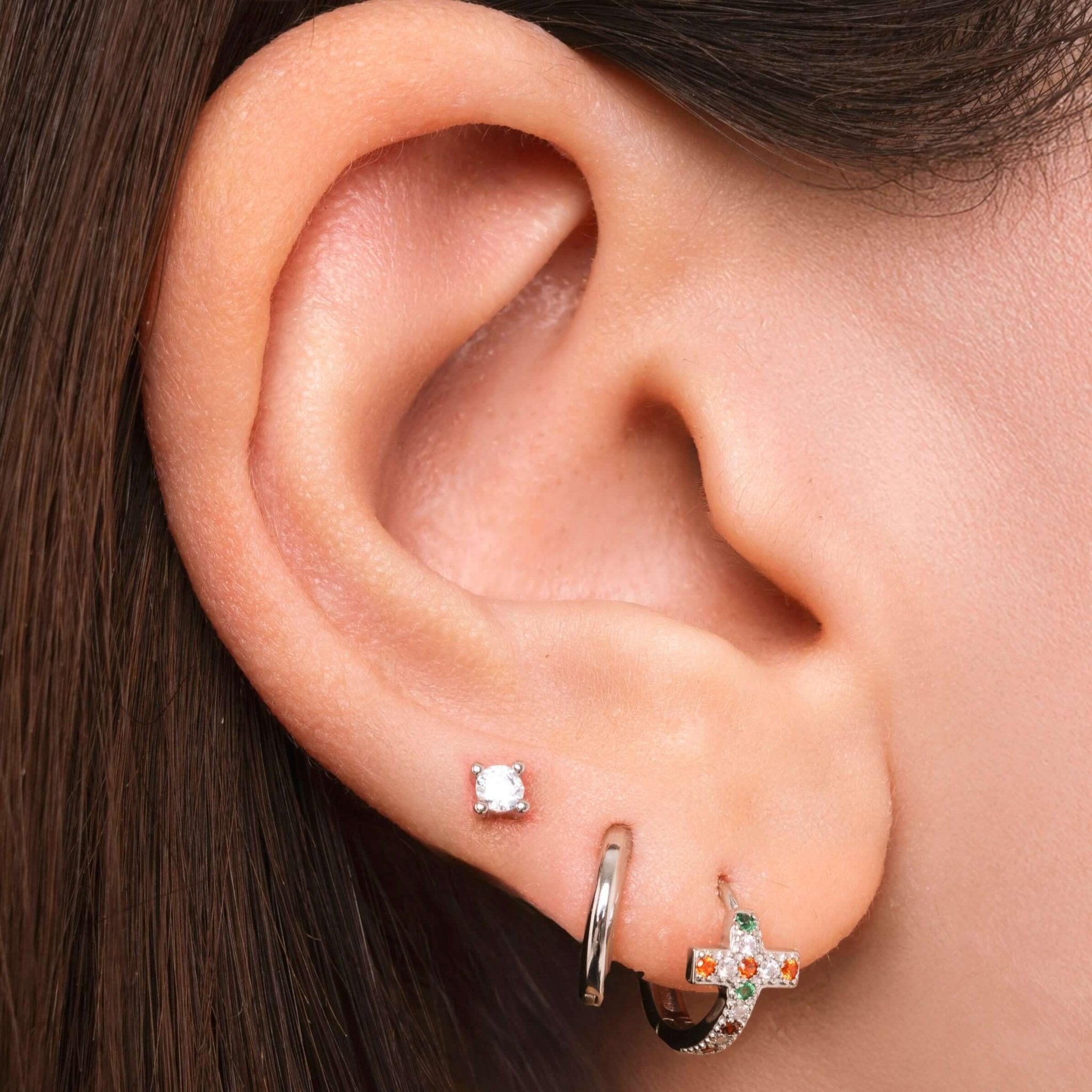 Set orecchini sacro in argento - NovaNavel