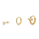 Set orecchini sacro in oro - NovaNavel