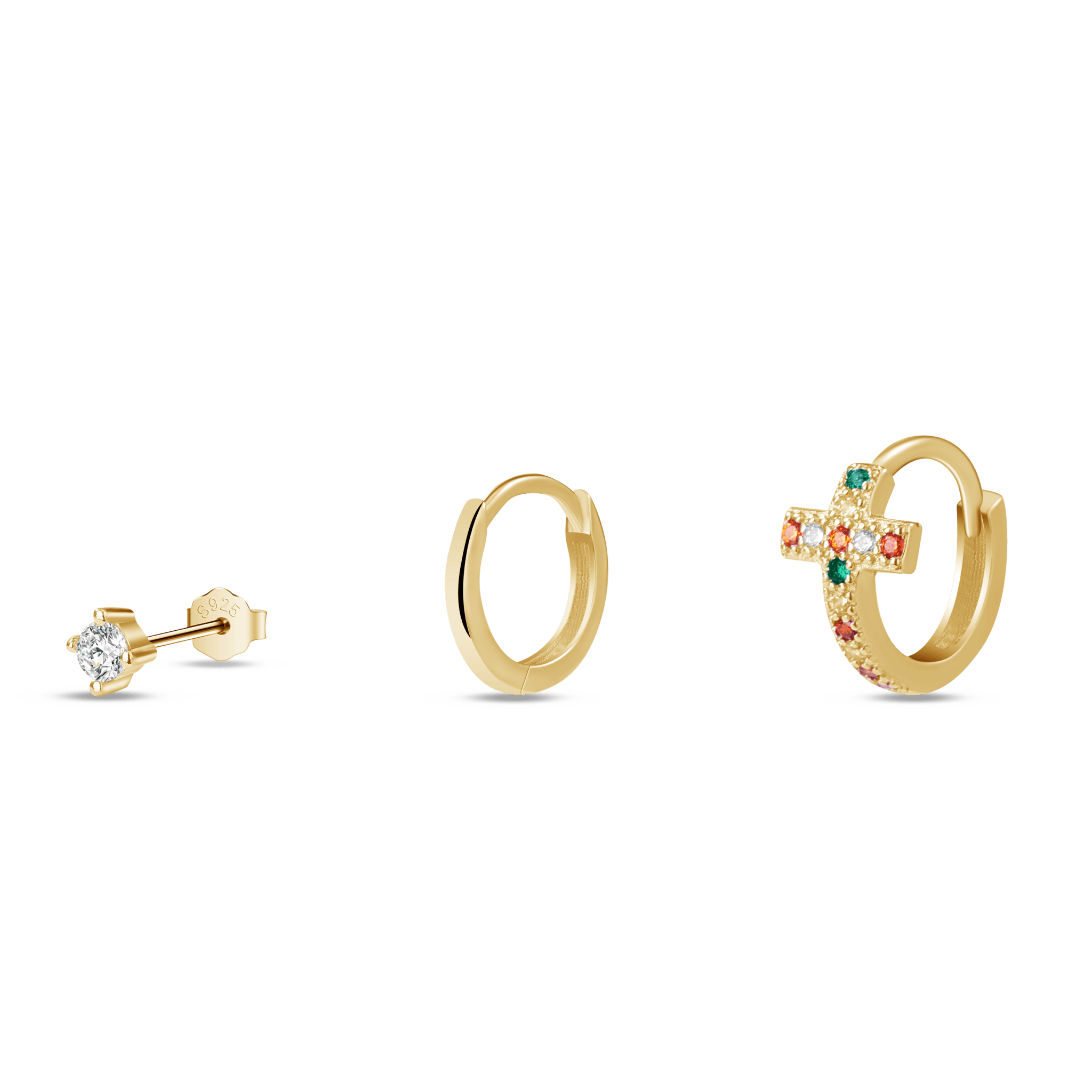 Set orecchini sacro in oro - NovaNavel