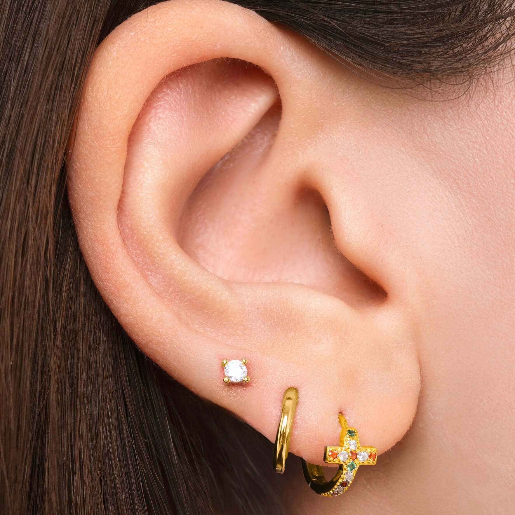 Set orecchini sacro in oro - NovaNavel