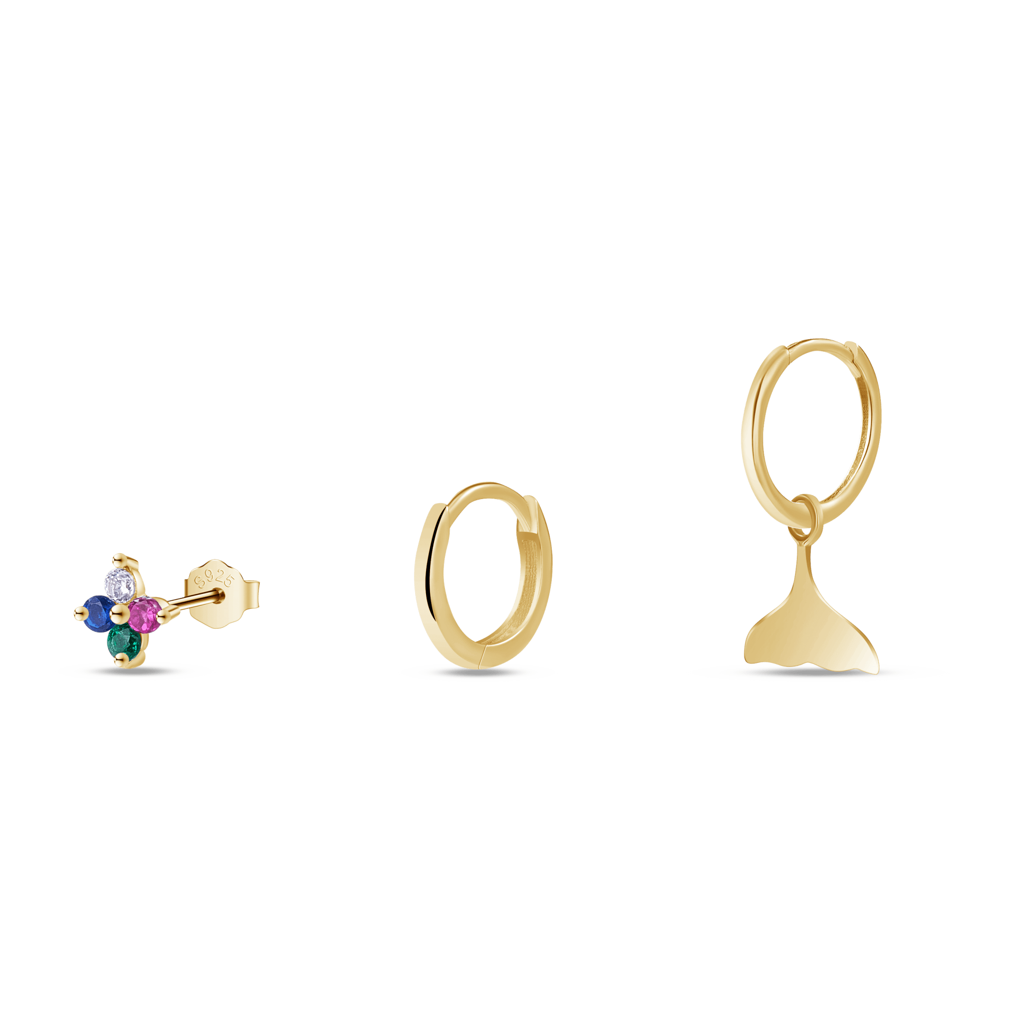 Set orecchini sirena in oro - NovaNavel