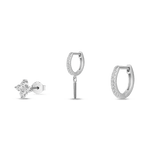 Set orecchini trinity in argento - NovaNavel